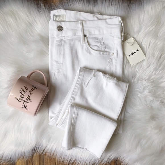 MOTHER Denim - MOTHER The Looker Ankle Fray Little Miss Innocent